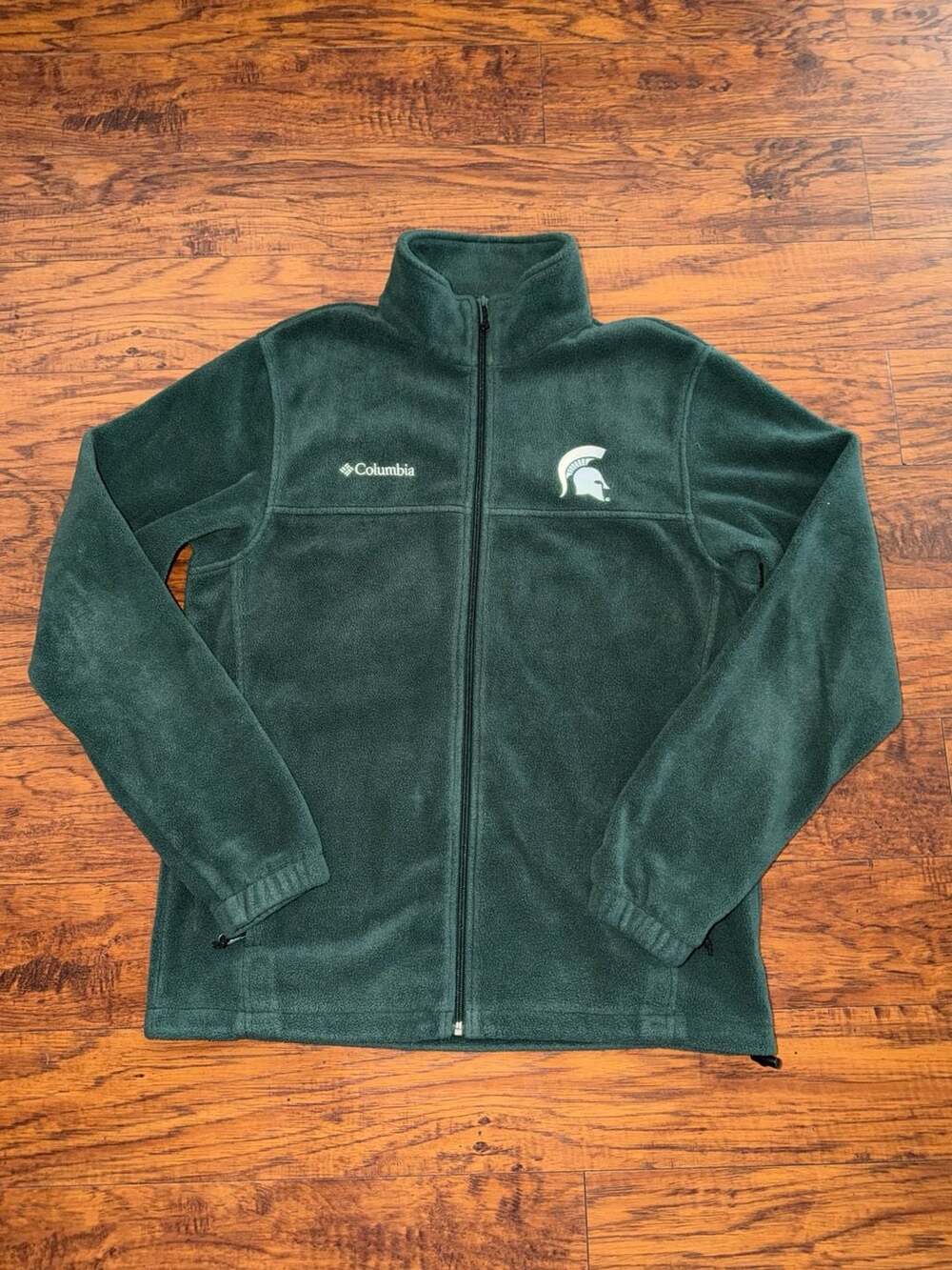 Columbia Michigan State Spartans Flanker III Full Zip Fleece Jacket Green